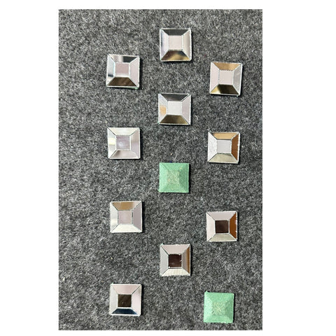 3D Square Shape MDF with Silver Mirrors-625