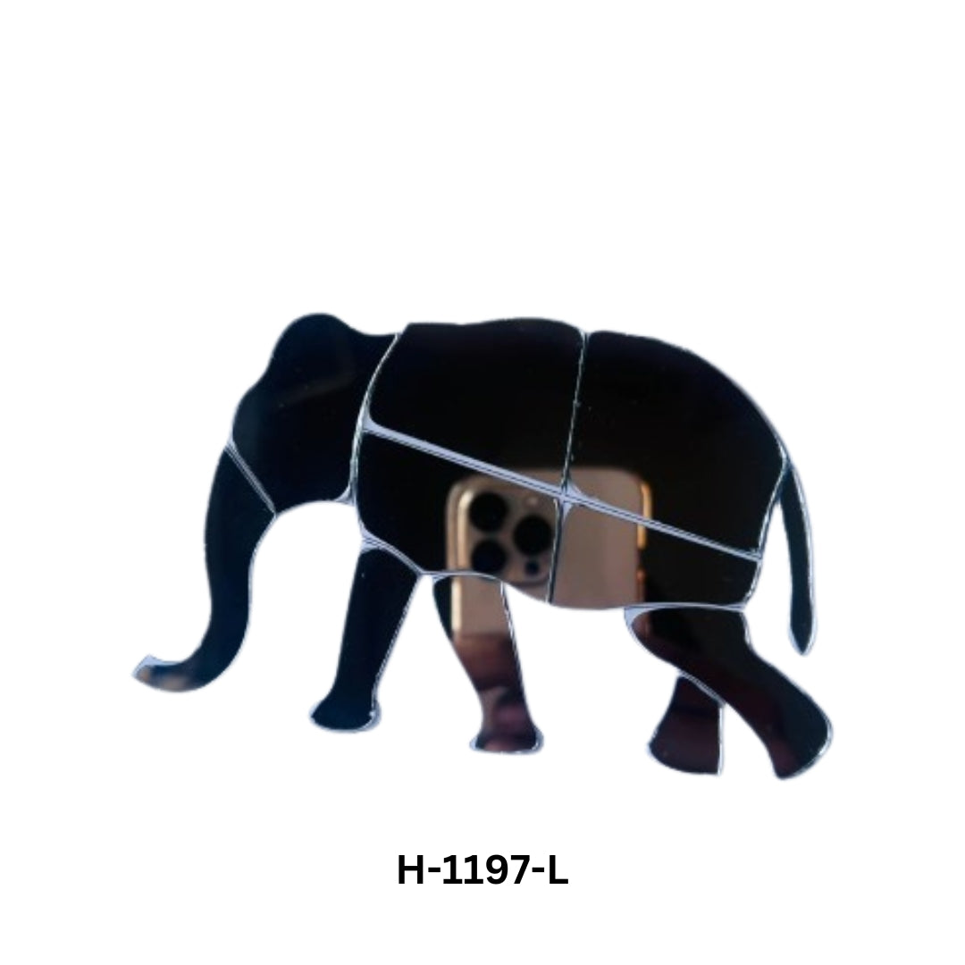 Fancy elephant shape mirror H-1197 Left