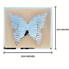 Fancy silver Butterfly shape mirror P-1314