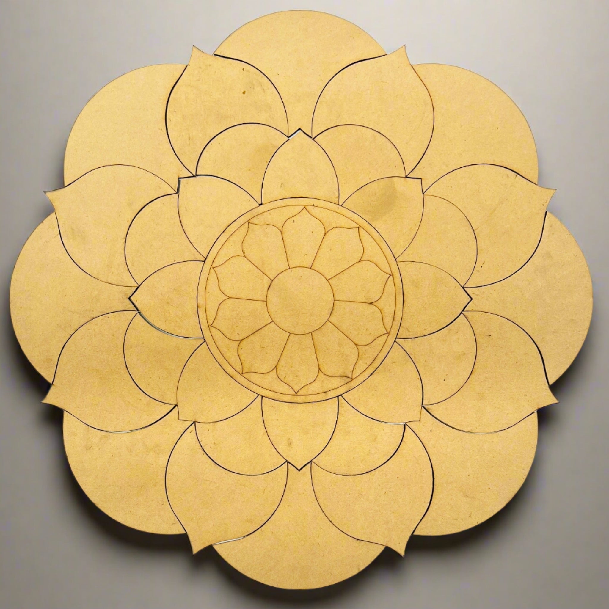 Mdf round fancy shape-224