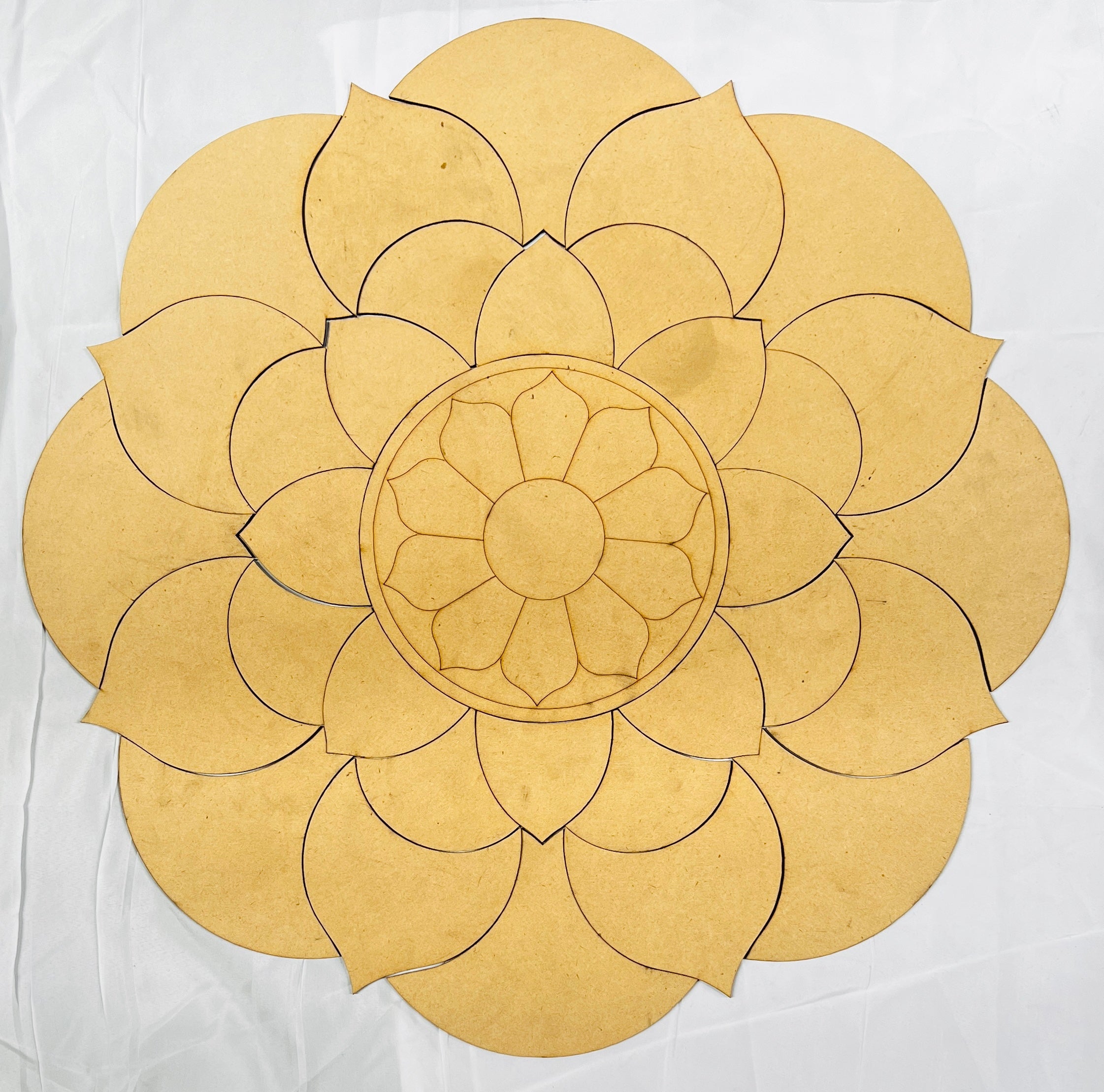 Mdf round fancy shape-224