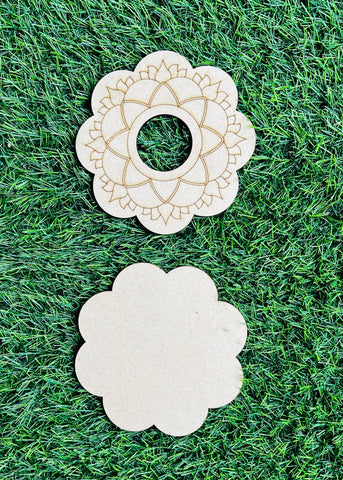 Mdf fancy shape candle holder-237