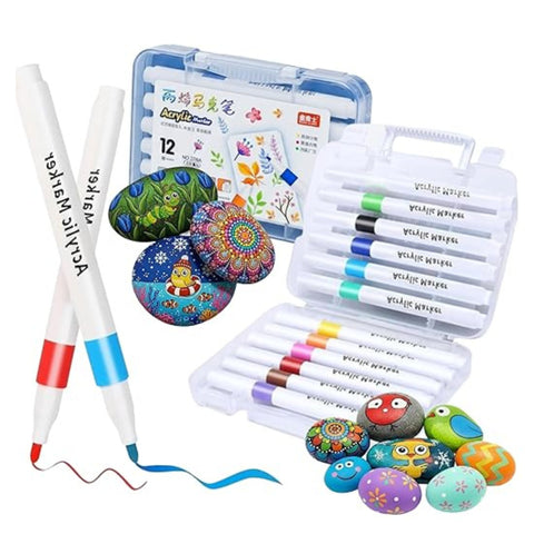 12 Colors Acrylic Paint Art Marker Set-674