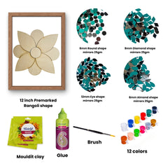 Rangoli Shape Lippan Art 270 DIY Kit-17