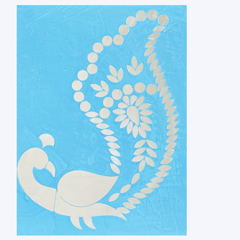 Big Size Peacock Mirror Stencil for Lippan Art – Event & Wall Decor-1397