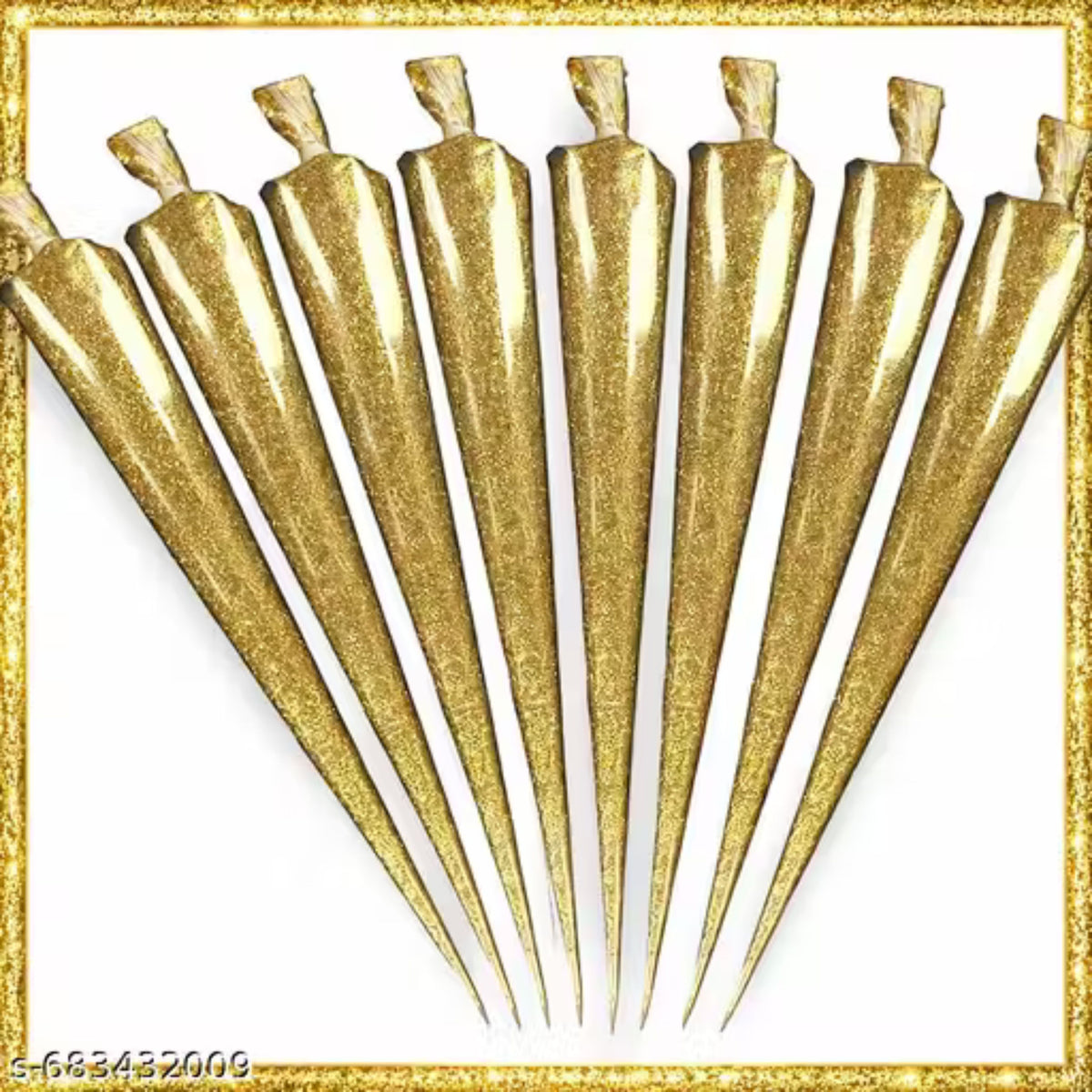 Golden Glitter Cone for Lippan Art-gg