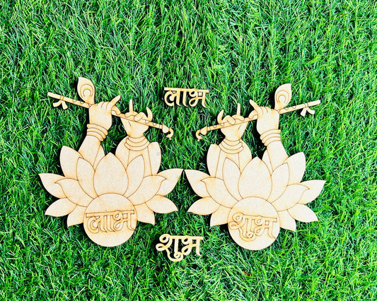 Premarked Shubh-Labh Lotus Base-269