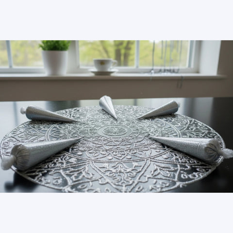 Silver Glitter Cone for Lippan Art-GS