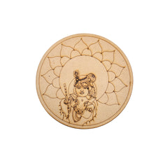 Premarked Round lord krishna shape MDF-362