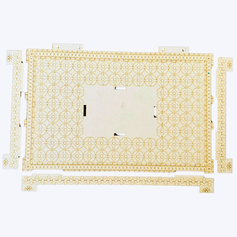 Premium MDF Jharokha Sihasan Backdrop  Mandir Decoration-729