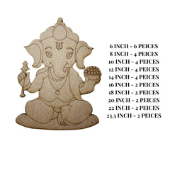 Premarked Fancy Ganesha shape MDF-393