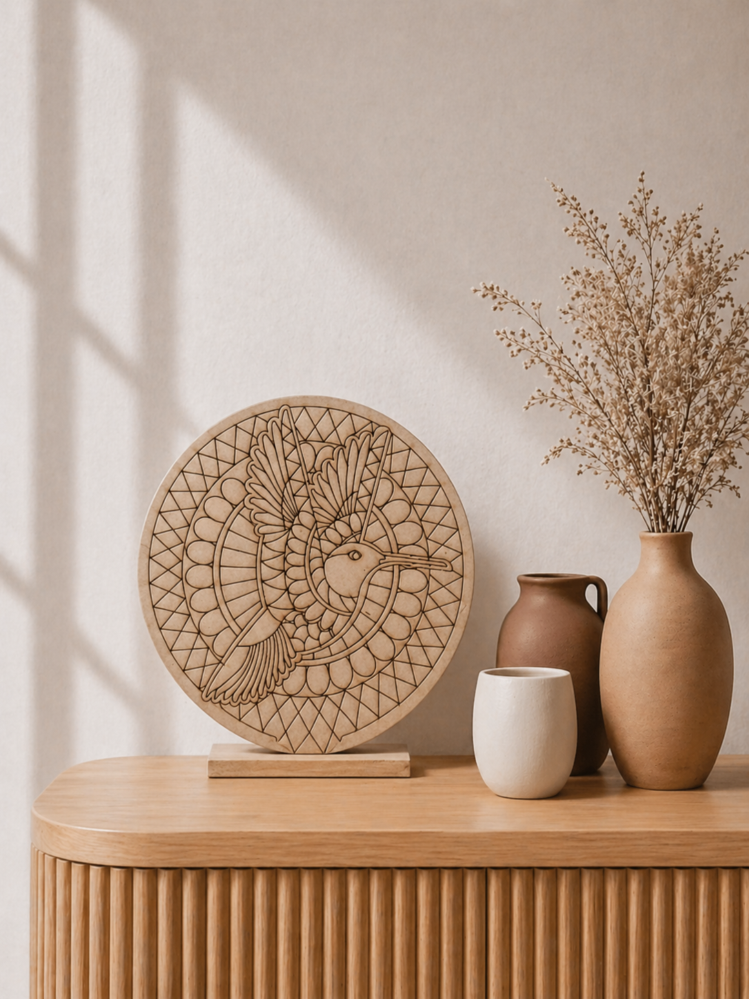 MDF Premarked Round Bird shape-312