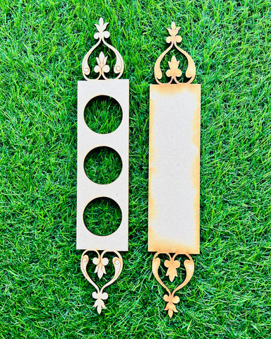 Mdf fancy shape candle holder-314