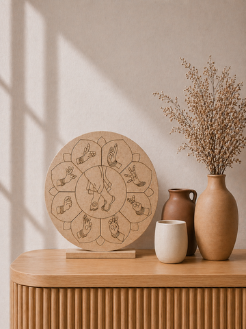 MDF Premarked Round Foot shape-320
