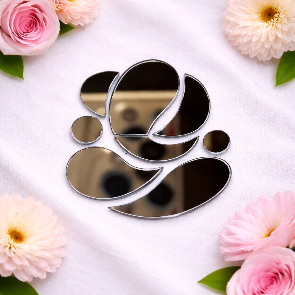 Fancy Ganesha shape mirror  G-1161