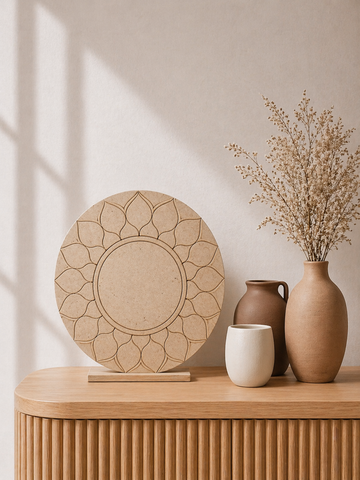 MDF Premarked Rangoli shape-349