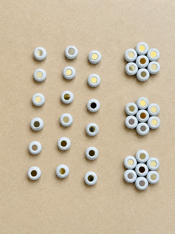 Clay Beads for Lippan Art & Mirror Work | Multiple Shapes & Piece Options