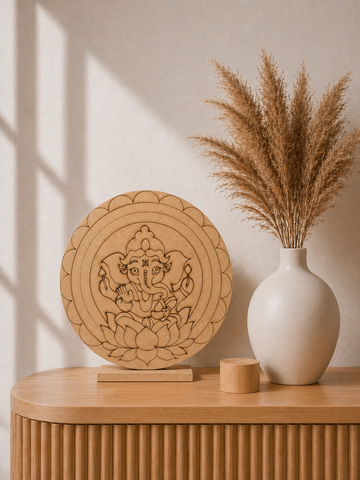 MDF Premarked Round Ganesha-354
