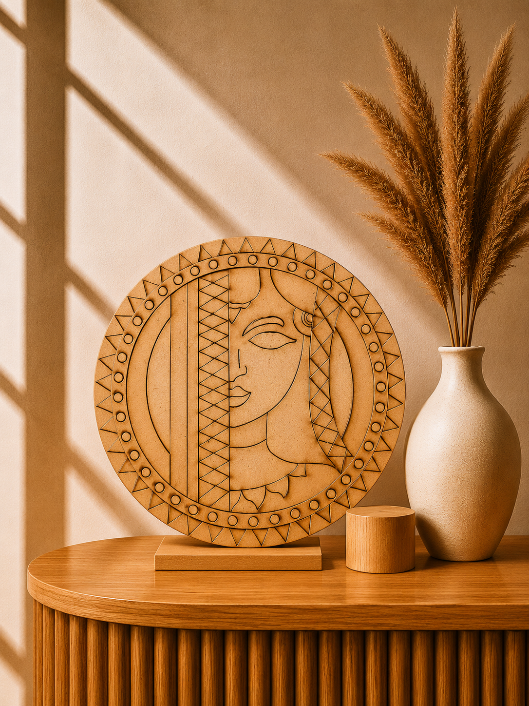 MDF Premarked Round shape-359