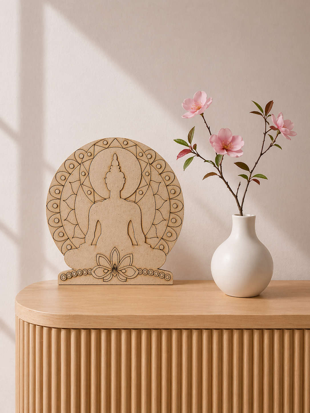 MDF Premarked Budhha shape-360
