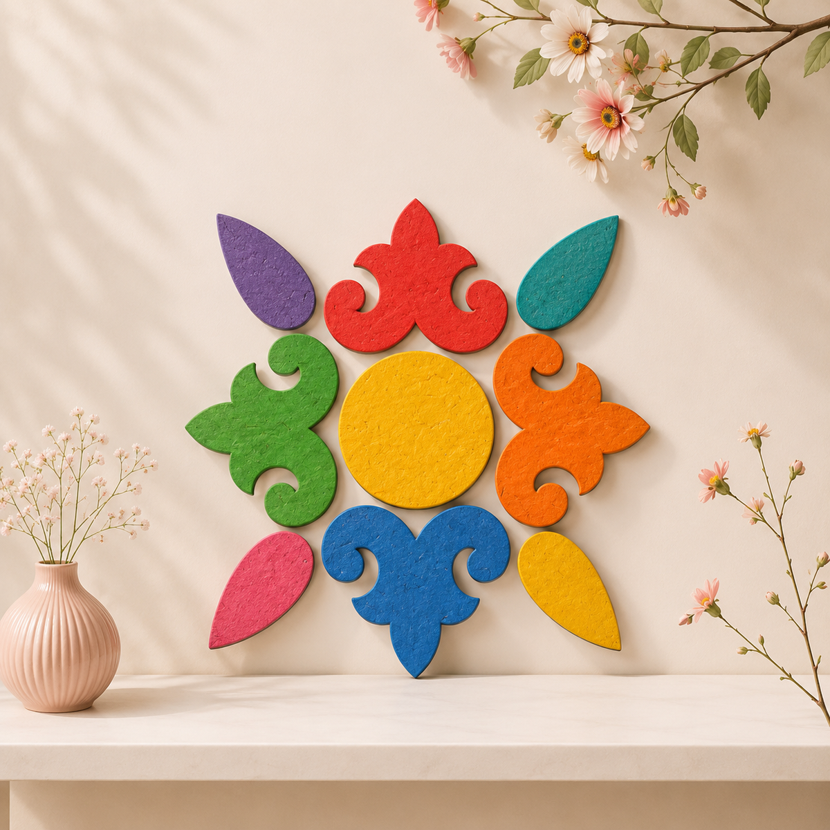 Mdf Rangoli shape cutout -367