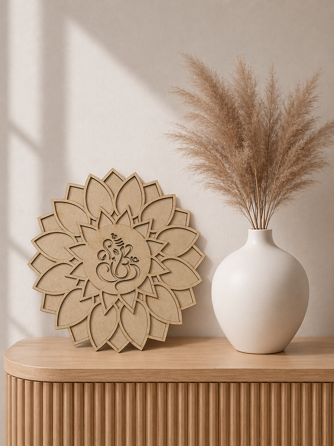 MDF Premarked Ganesha Rangoli shape-385