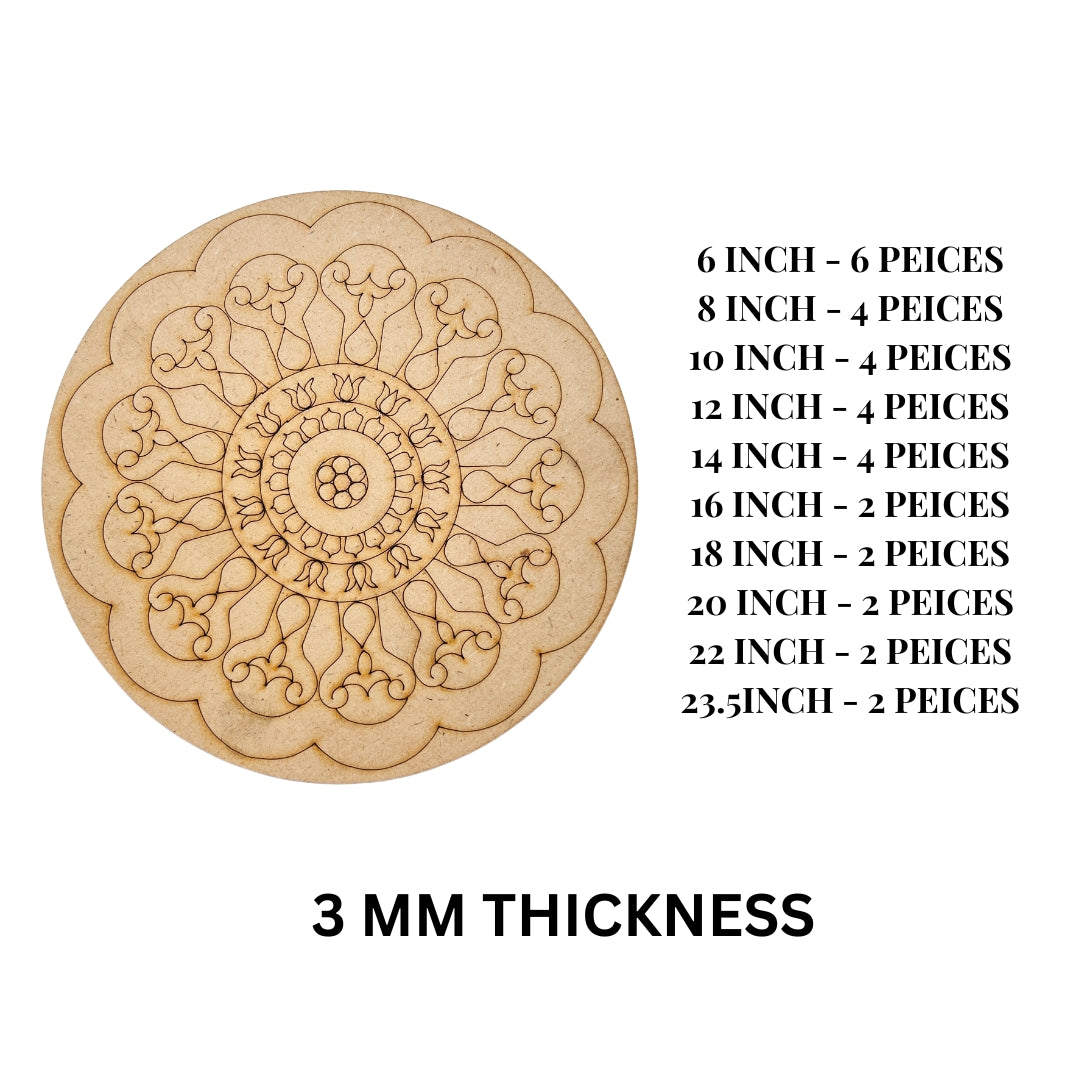 Premarked Round shape MDF-358