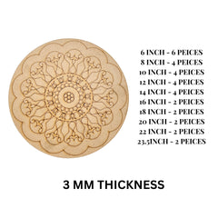 Premarked Round shape MDF-358