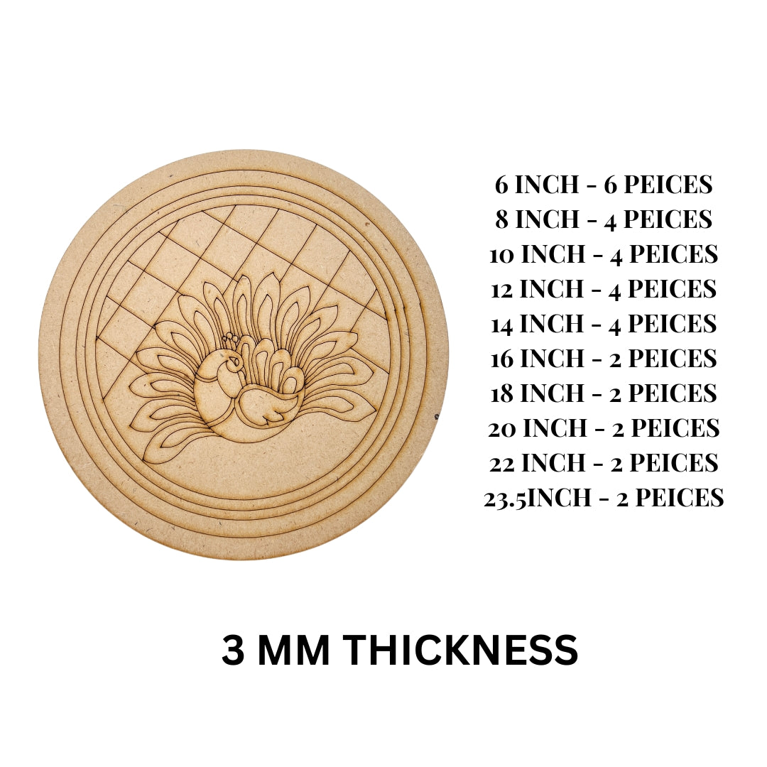 Premarked Round  shape MDF-364