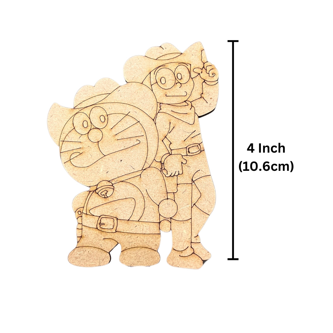 Doremon-Nobita MDF Cutout - 341 ( 10 Piece)