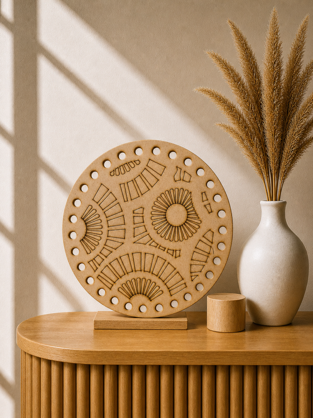 MDF Premarked Round Rangoli-410