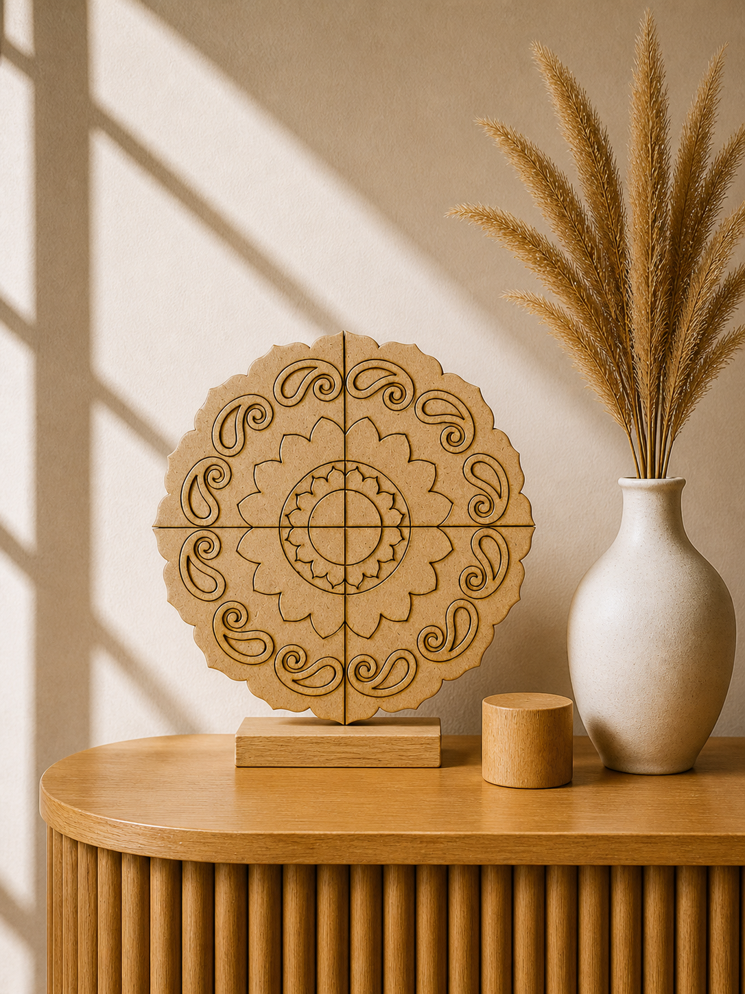 MDF Premarked Round Rangoli cutout-411