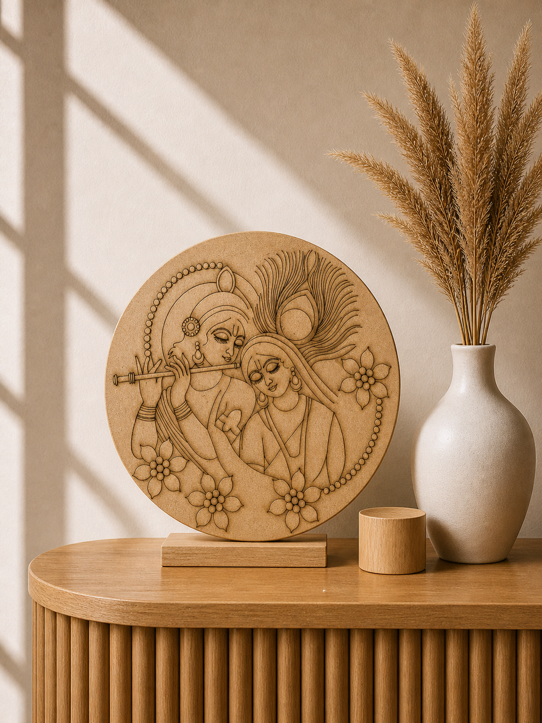 MDF Premarked Round Radhakrishna-422
