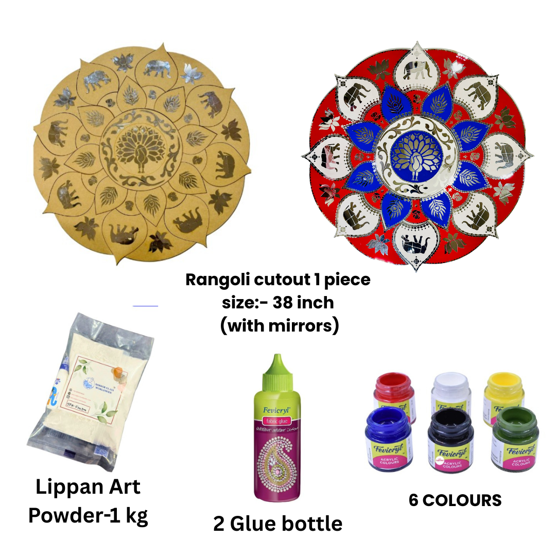 Rangoli cutout (with mirrors)-481 Mosaic kit-1600