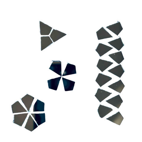 Geometric Triangle Mirror Craft Set for Lippan Art & DIY Decorations-1409
