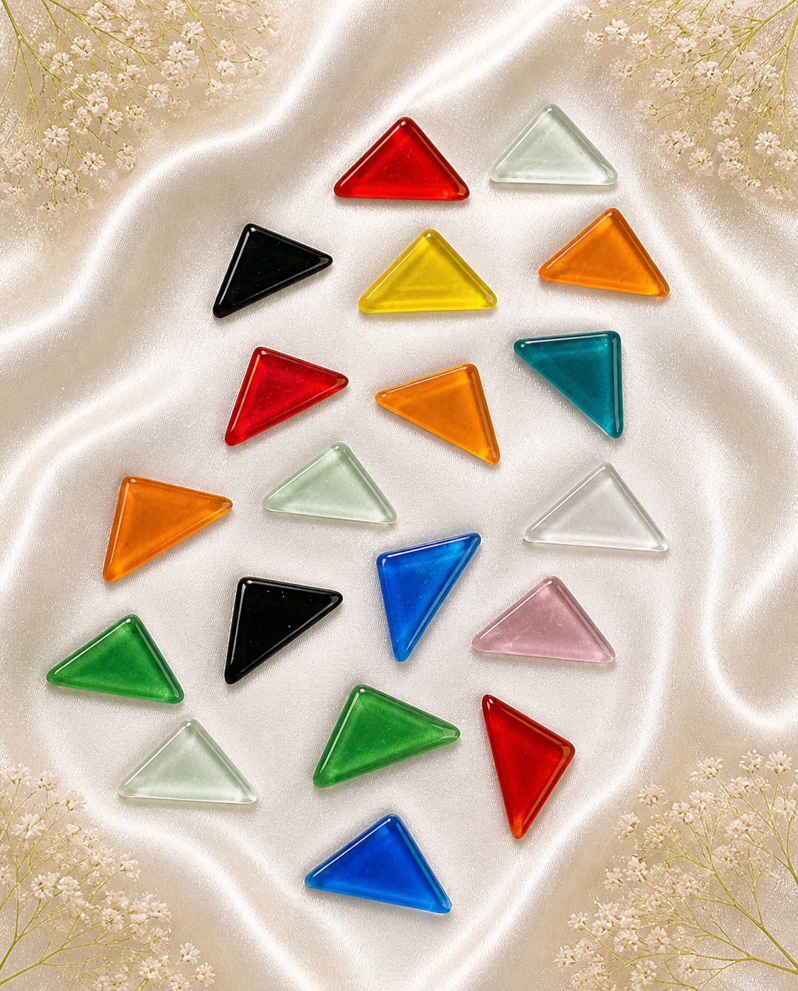 TRIANGLE SHAPE MIX COLOUR MOSIC TILES-494