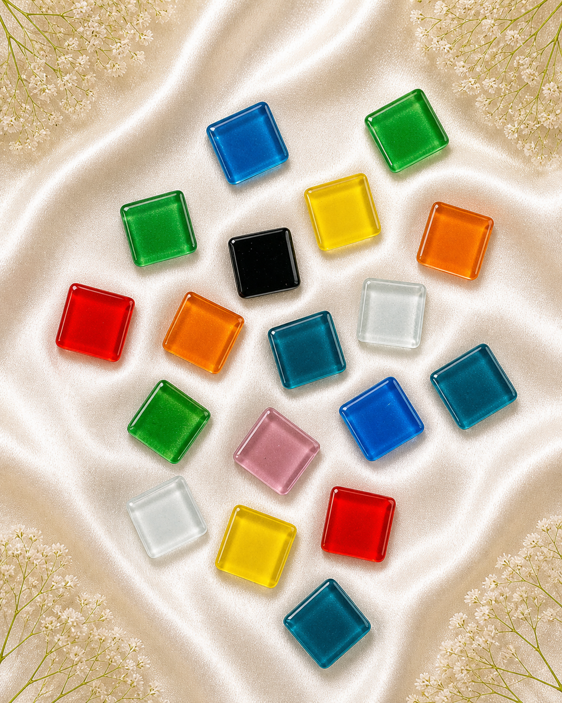 SQUARE SHAPE MIX COLOUR MOSAIC TILES-495
