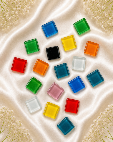 SQUARE SHAPE MIX COLOUR MOSAIC TILES-495