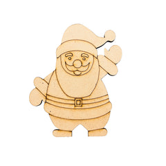 Santa Claus MDF Cutout - 344 (12 Piece)