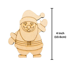 Santa Claus MDF Cutout - 344 (12 Piece)