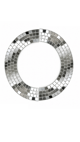 Flexible Wave Shape Mirror Strip on Transparent Sheet for DIY Wall & Home Decor--ST-26