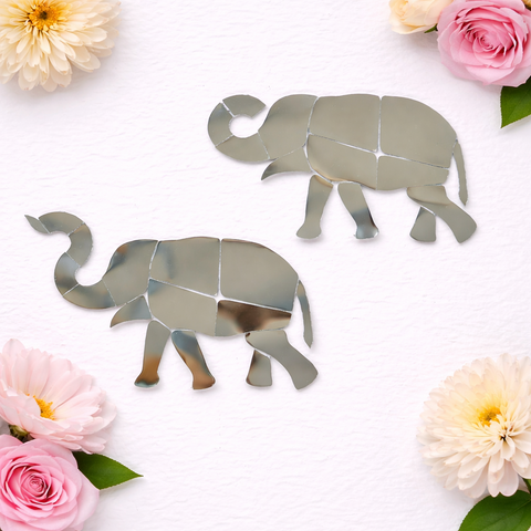 Fancy  Elephant Shape Mirror  H-1442 Left