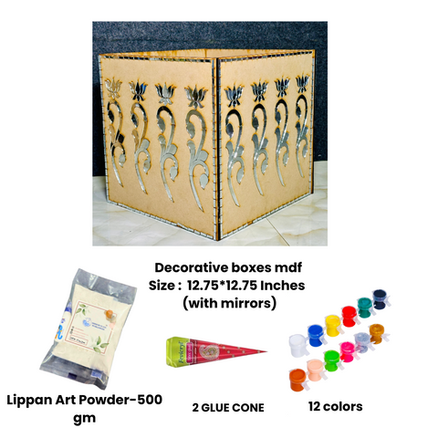 Decorative boxes (with mirrors)-516 Mosaic kit-1609