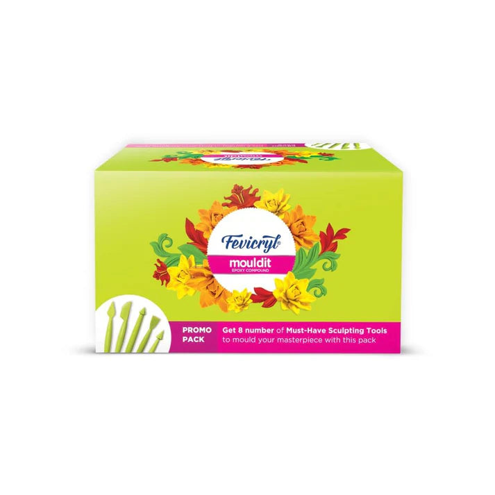 Fevicryl Mouldit Clay with Tools for Lippan Art F-1050