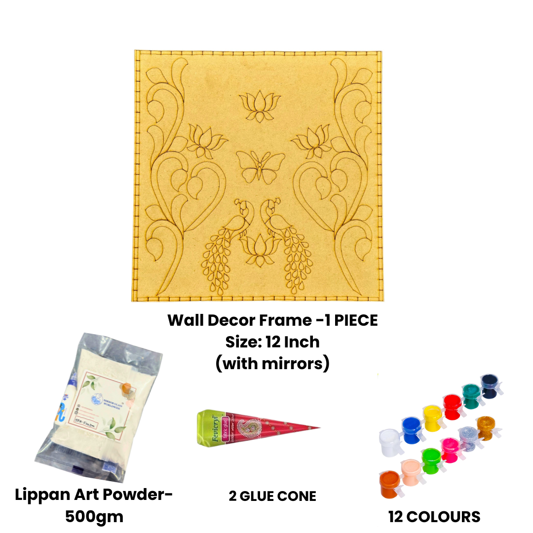 Wall Decor Frame  mdf  (with mirrors)-533 Mosaic kit-1627