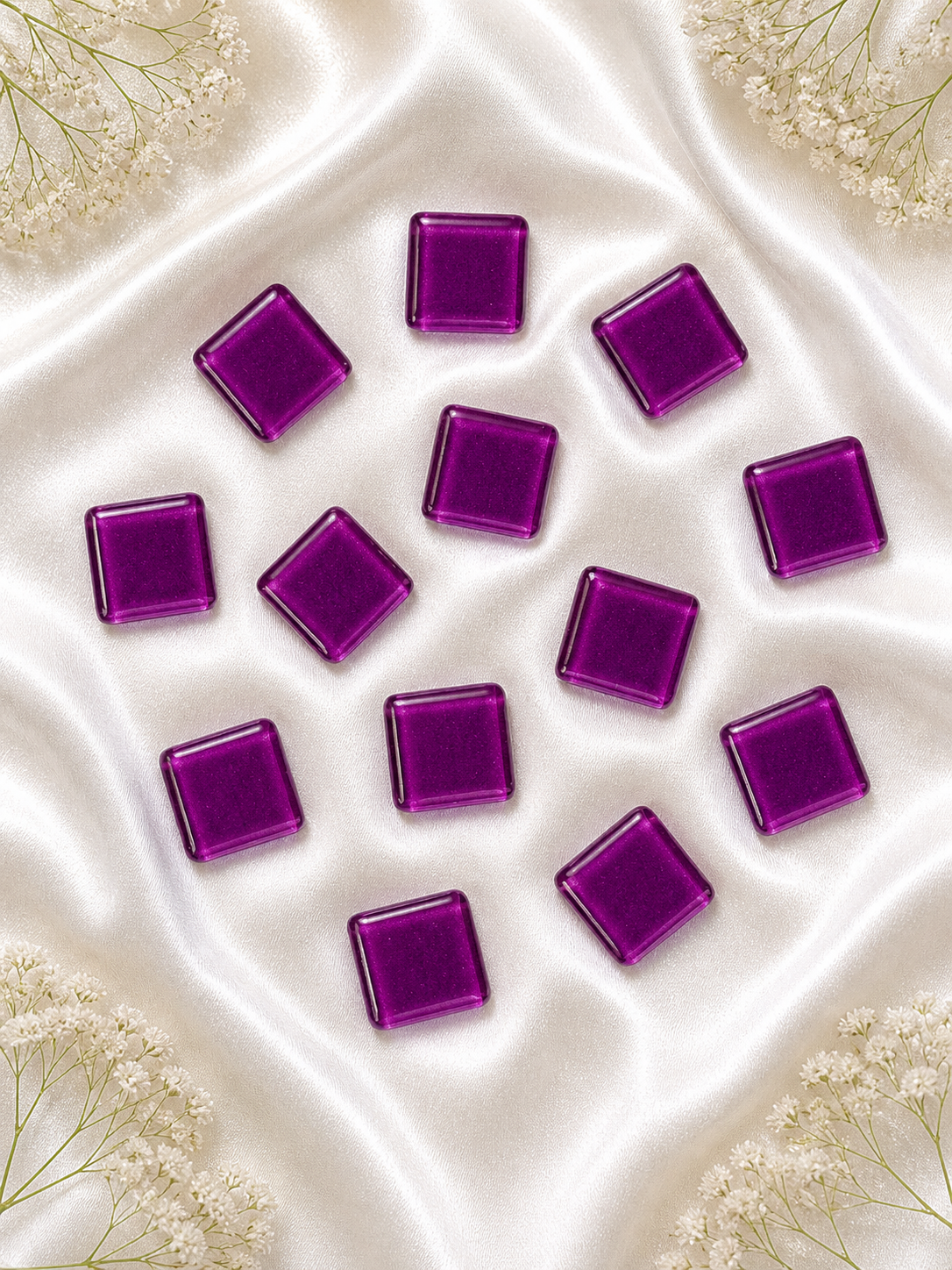 SQUARE SHAPE ROYAL PURPLE COLOUR MOSAIC TILES-534