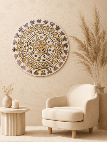 Decorative Premarked round mdf (with mirrors) - 551