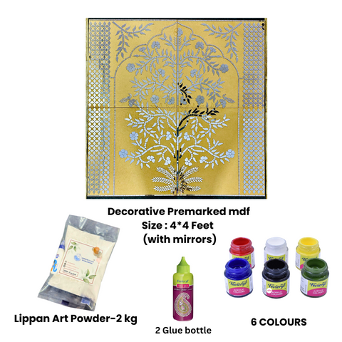 Wall Decoration Frame  (with mirrors)-552 Mosaic kit-1612