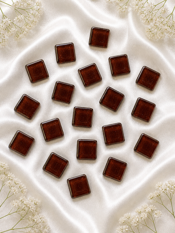 Glossy Square Brown Color Mosaic Tiles-571