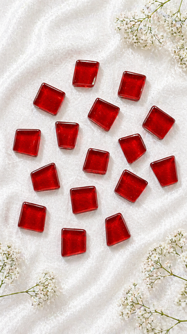 Irregular Shape Red Colour Mosaic Tiles-579